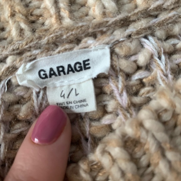 Garage Lg Gold Knit SweaterTop - Picture 4 of 5